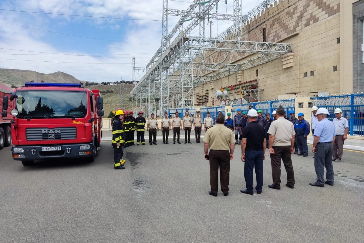 FHN Mingəçevir SES-də yanğın-taktiki təlim keçirib - FOTO\VİDEO FHN Mingəçevir SES-də yanğın-taktiki təlim keçirib - FOTO\VİDEO