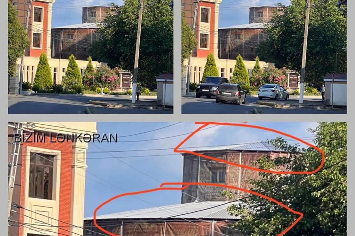 Yüzillərlə yaşı olan tarixi qalanın damına dəmir şifer vurdular - FOTO