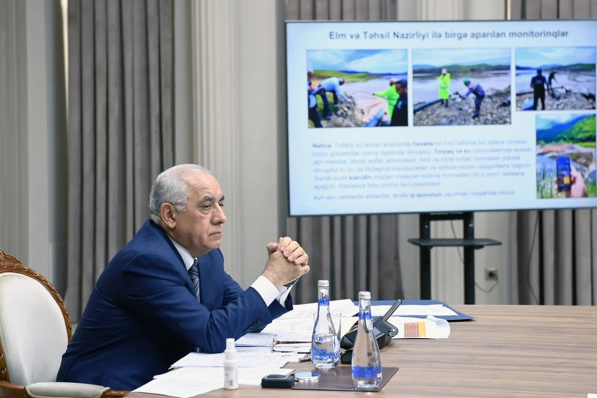 Baş nazir ETSN-in Söyüdlüdə 2018-ci ildən bəri monitorinq aparmamasını ciddi nöqsan adlandırıb