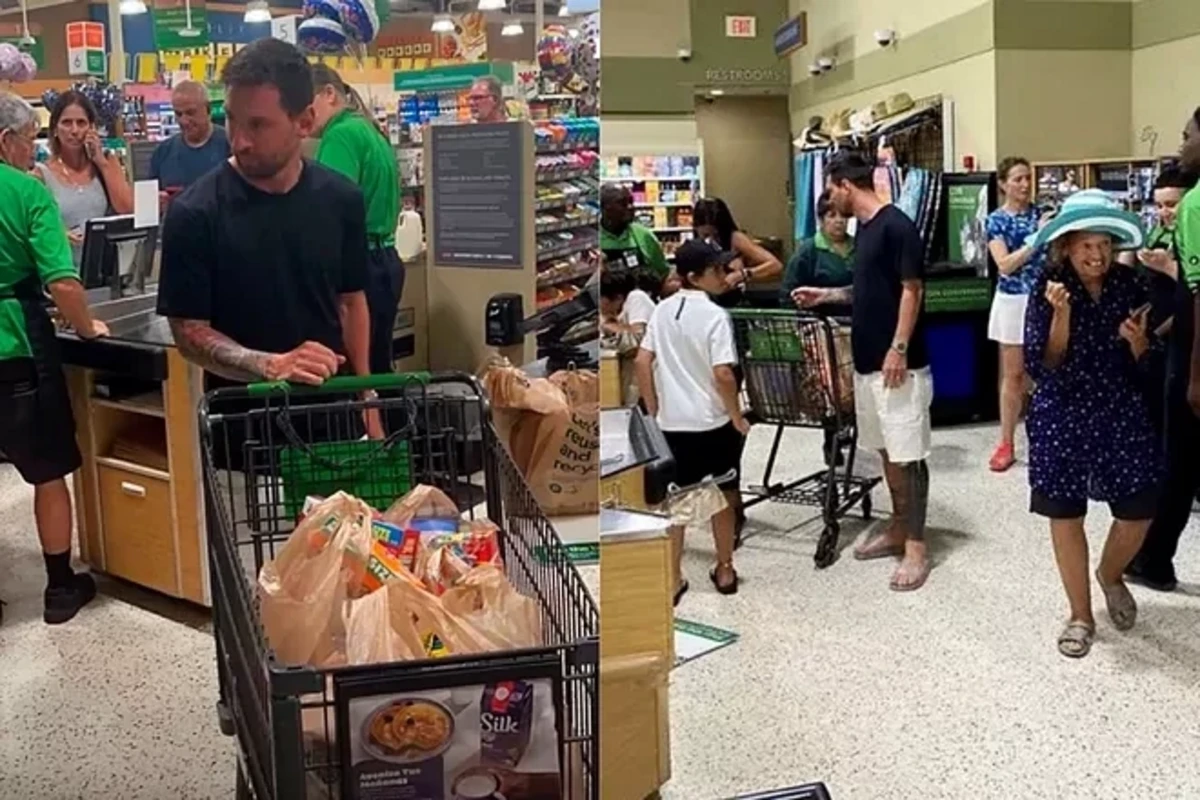 Messi Mayamidə supermarketdə görüntüləndi - FOTO