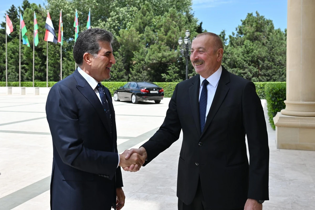 Prezident İlham Əliyevin İraq Kürdüstan Regionunun başçısı ilə görüşü olub - FOTO