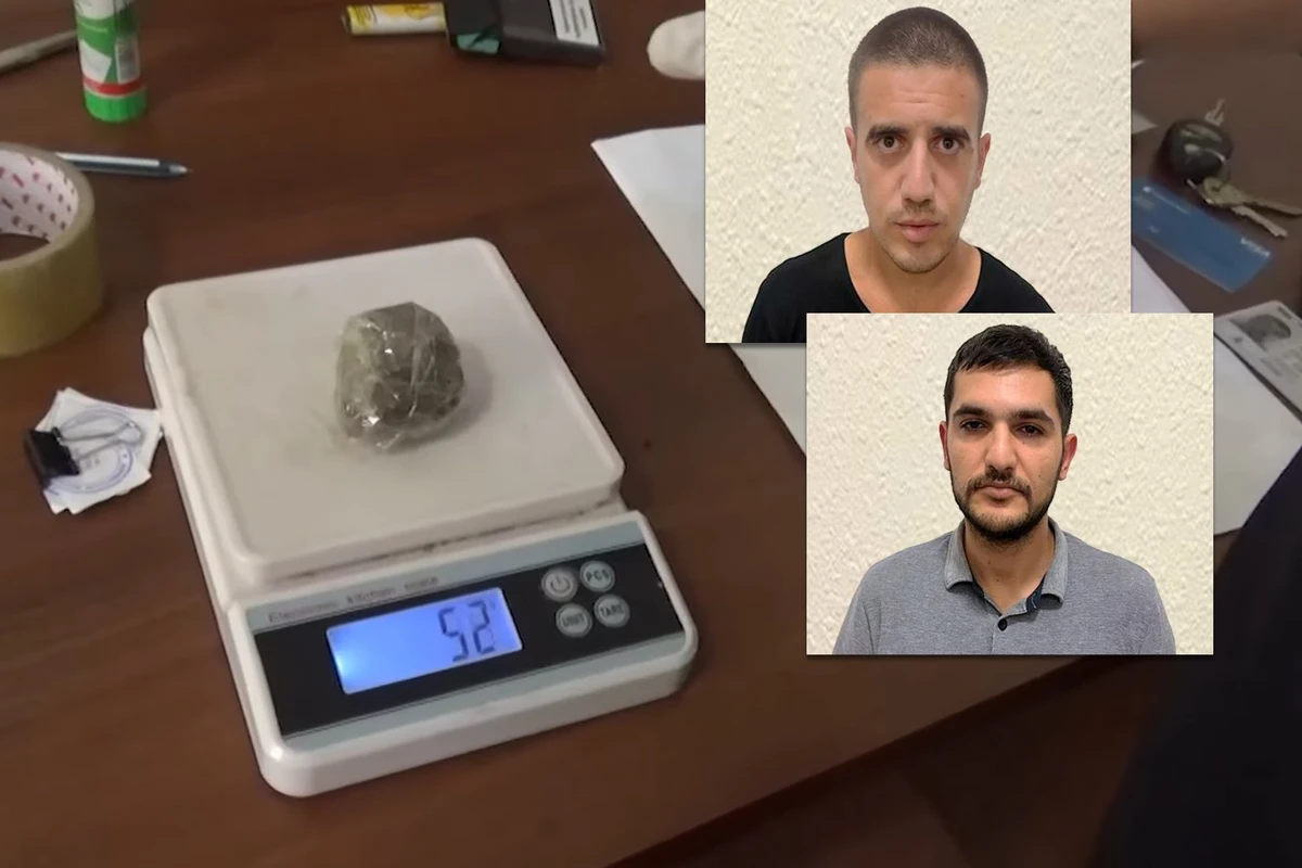 Taksidə sərnişindən külli miqdarda heroin götürüldü - FOTO/VİDEO
