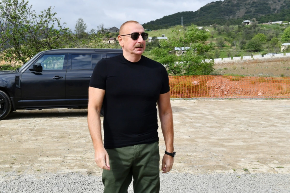 Prezident İlham Əliyev Şuşa rayonunda səfərdədir - FOTO