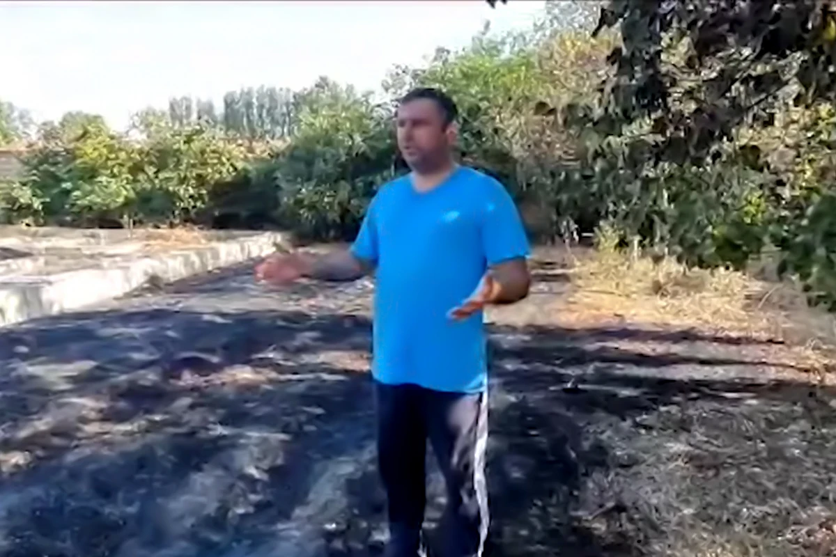 Şabranda qəsdən yanğın törədən şəxs müəyyən edilib - VİDEO