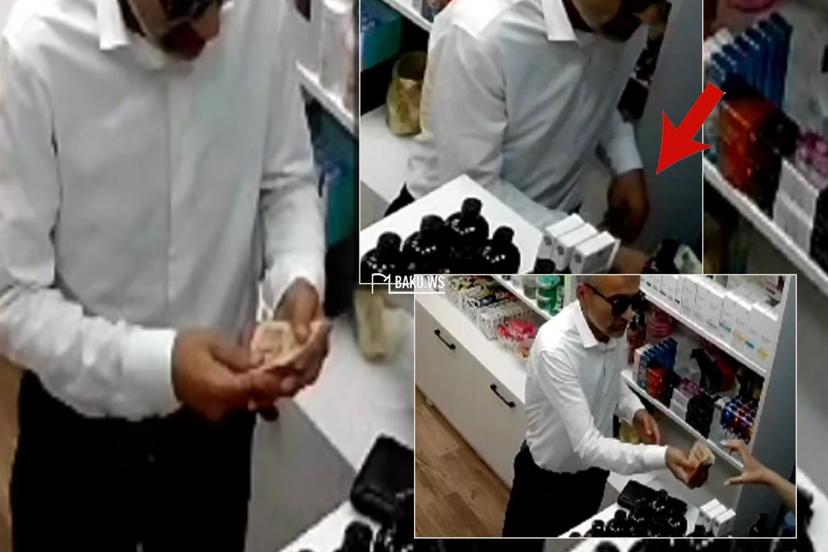 Bakıda peşəkar dələduz kameraya yaxalandı - 60 manatı belə oğurladı - ANBAAN VİDEO