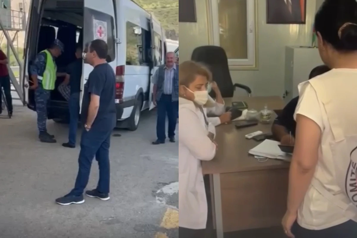 Qarabağın erməni sakinlərinin “Laçın” SBM-dən sərbəst keçdiklərinə dair növbəti görüntülər - VİDEO