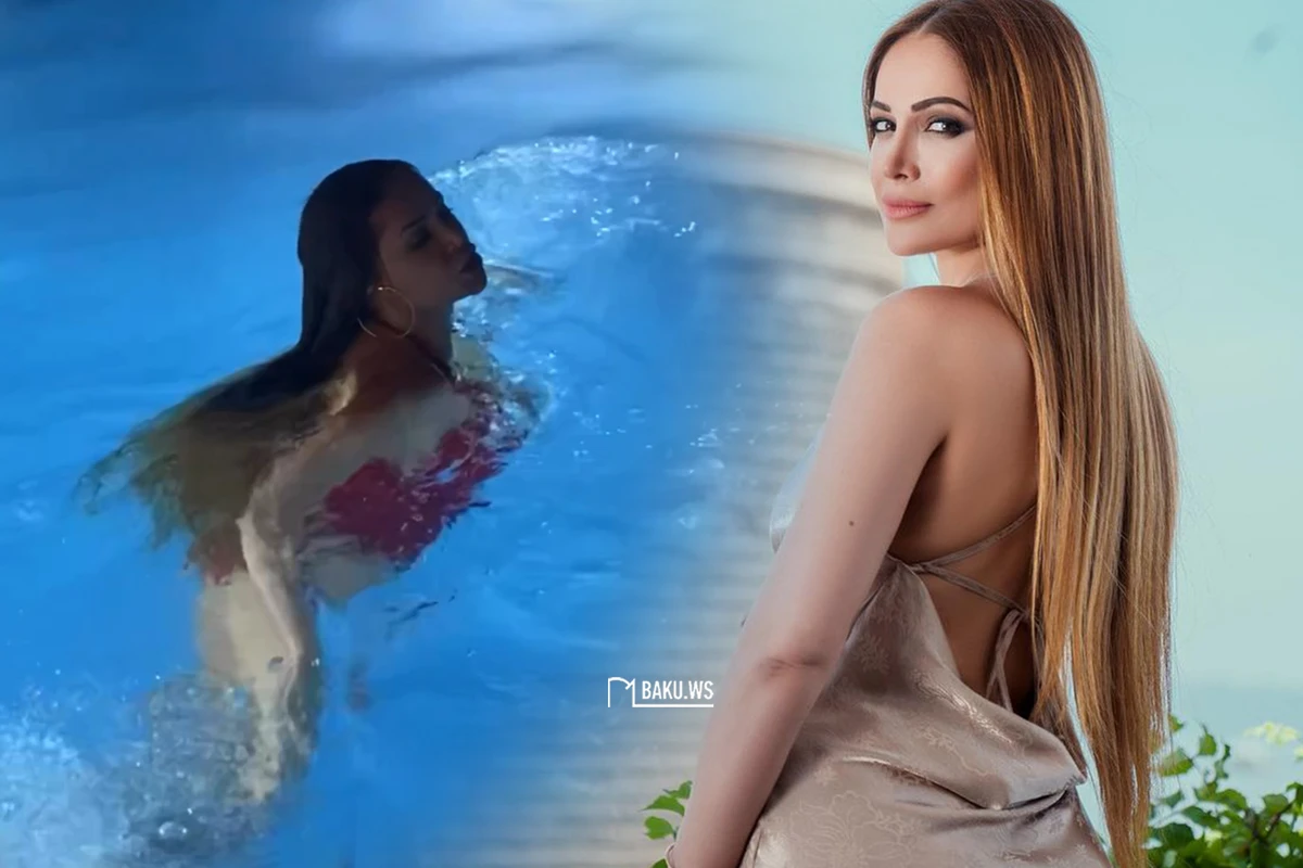 Nigar Camal hovuz görüntülərini paylaşdı - VİDEO