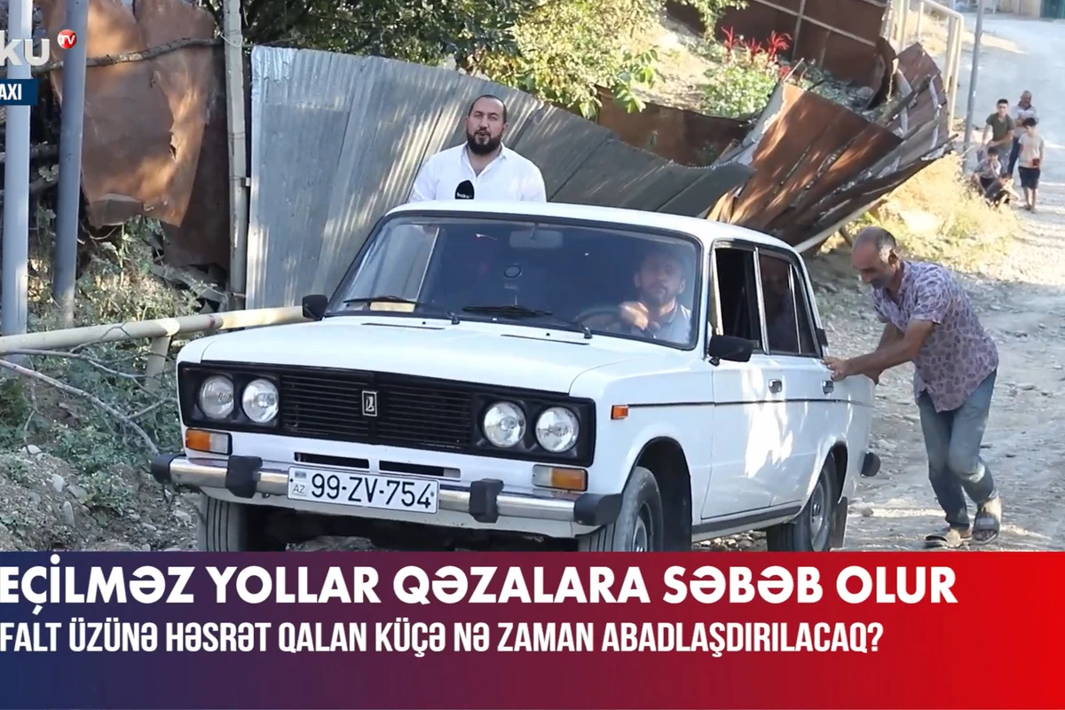 Şamaxıda yarımçıq asfaltlanan yol təmiri ilə bağlı rəsmi açıqlama - VİDEO
