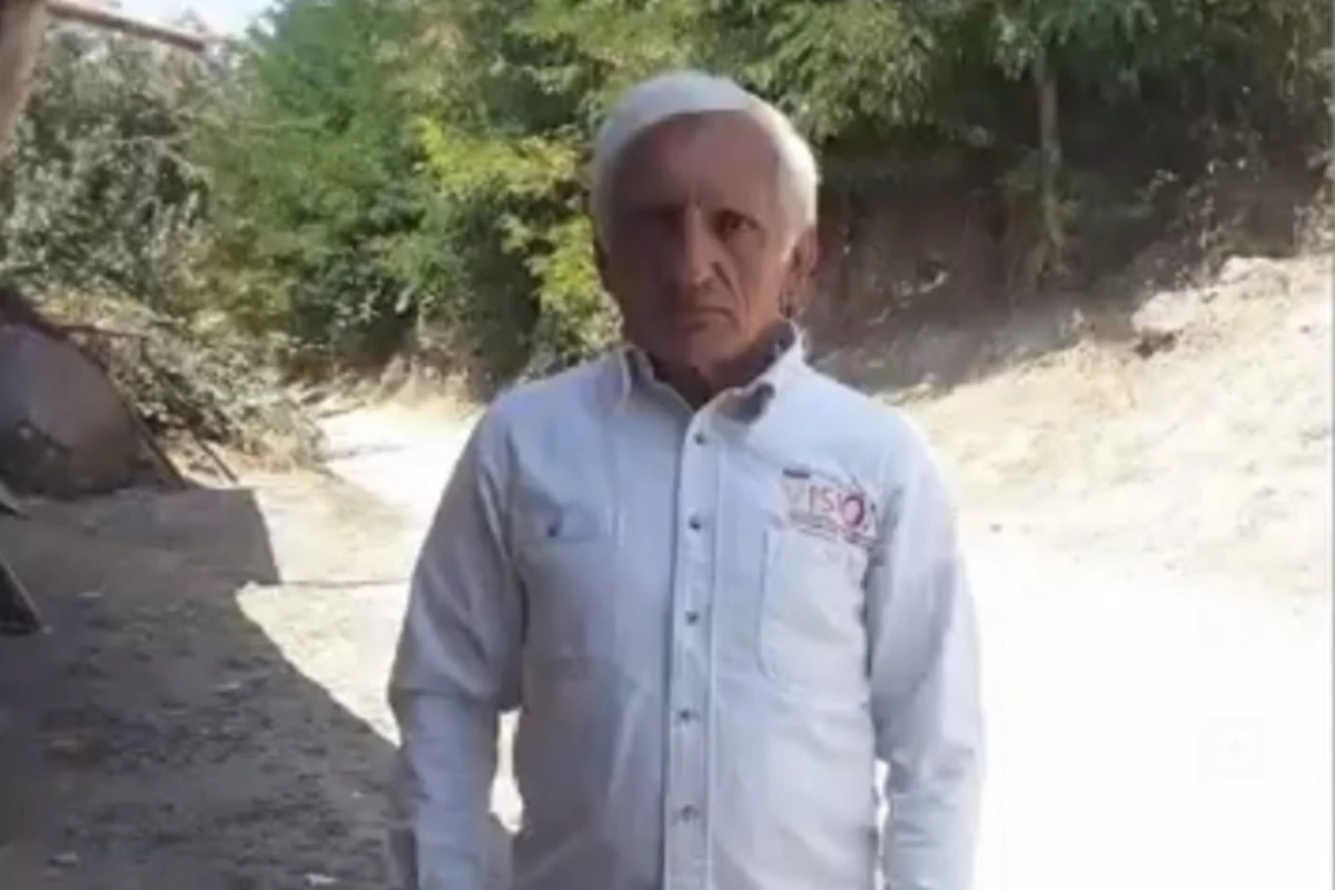 Dövlət sərhədini pozan Ermənistan vətəndaşının görüntüləri - VİDEO