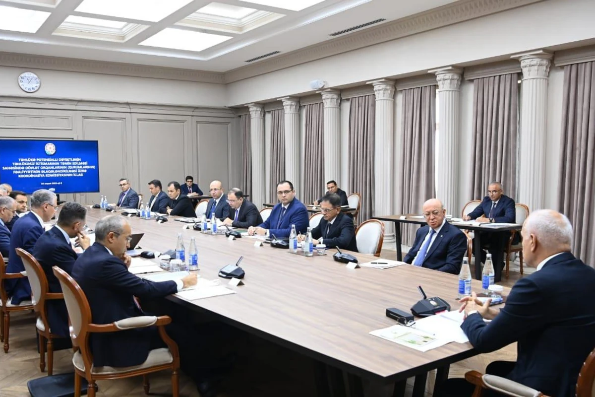Təhlükə potensiallı obyektlərin Elektron Məlumat Bazası yaradılacaq - FOTO