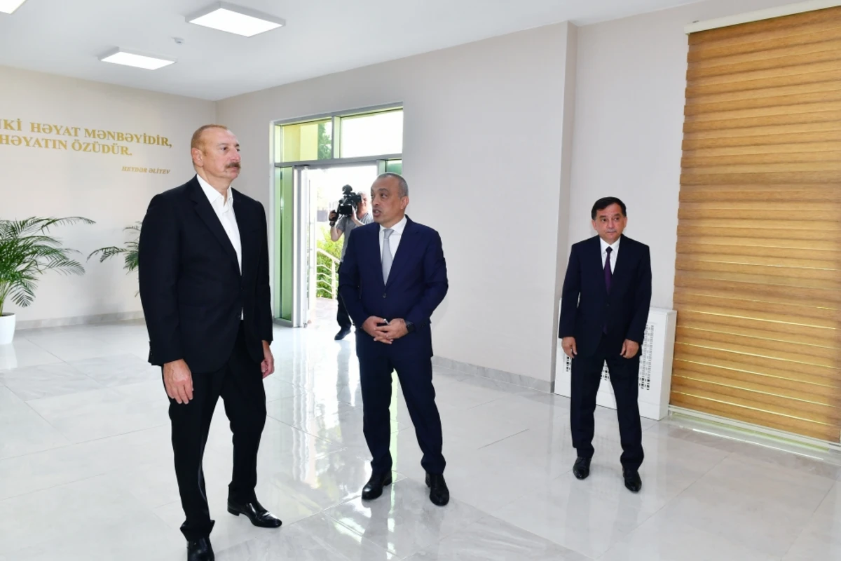 Qazax şəhərinin su təchizatı və kanalizasiya sistemləri istismara verilib - YENİLƏNİB - FOTO
