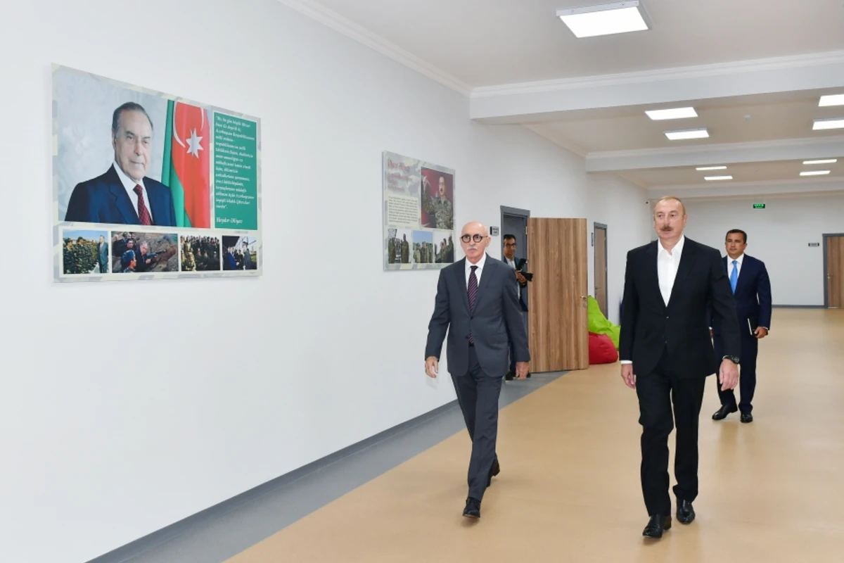 Şəmkirdə Məhəmməd Füzuli adına məktəb-liseyin yeni binasının açılışı olub - YENİLƏNİB - FOTO