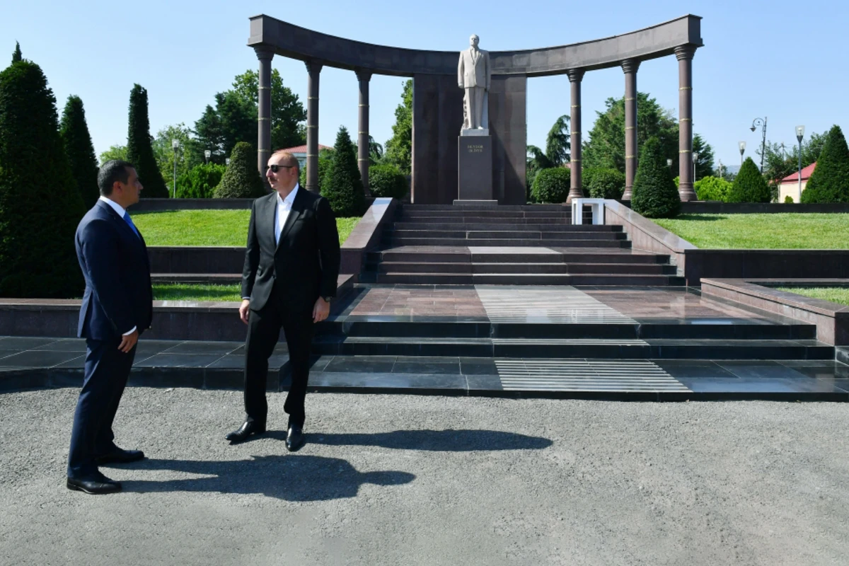 Prezident İlham Əliyev Şəmkir rayonuna səfər edib - FOTO