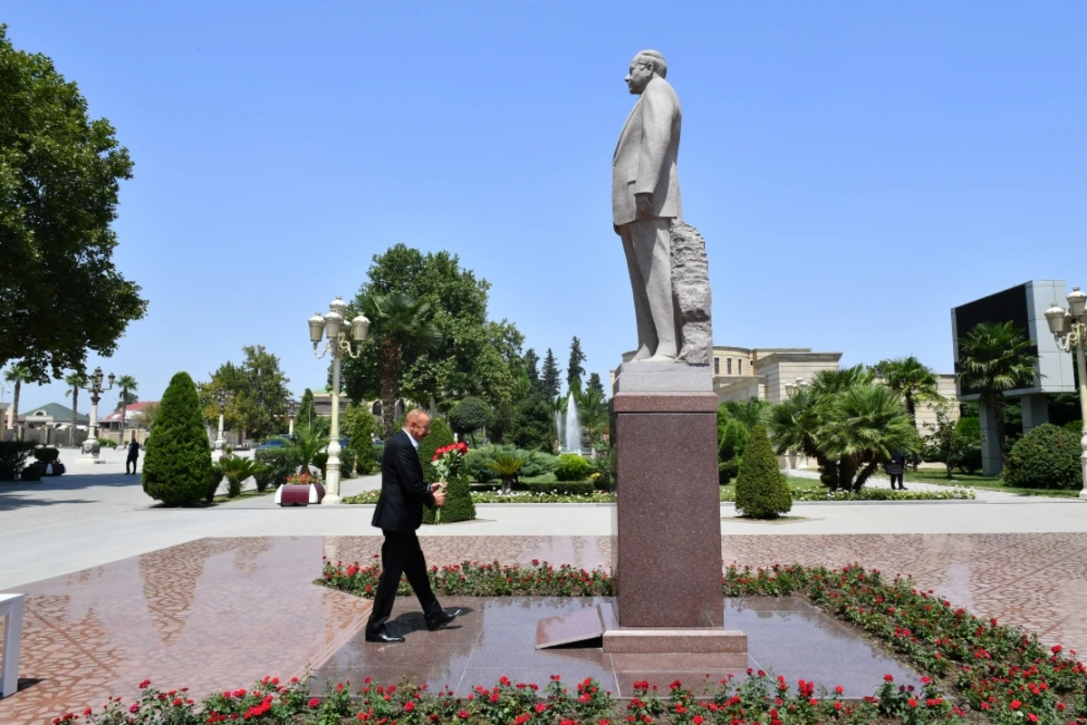Президент Ильхам Алиев посетил Бардинский район - ФОТО