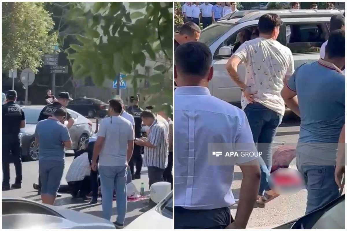 Bakıda avtomobil piyadanı vuraraq öldürüb - FOTO/VİDEO