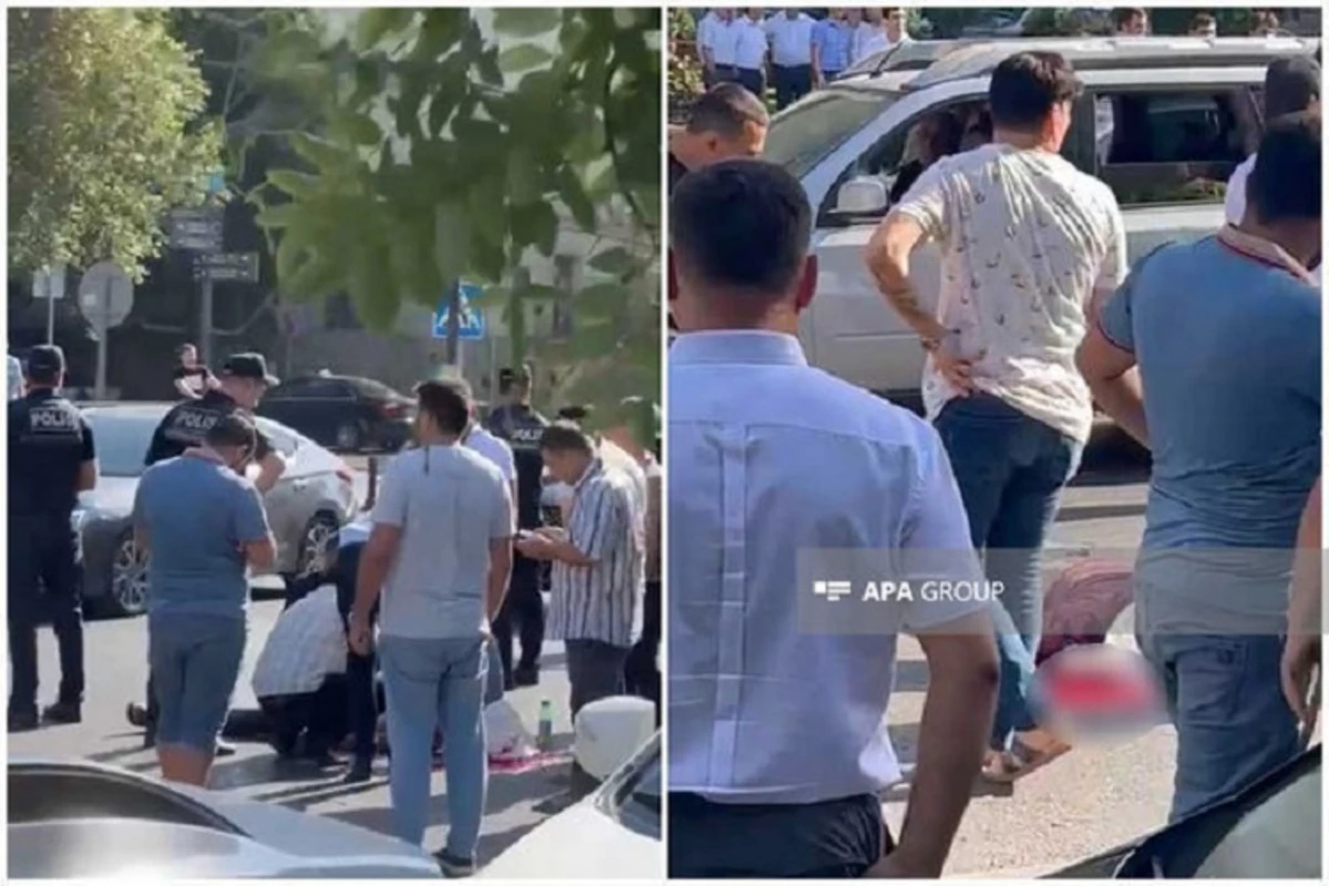 В Баку автомобиль насмерть сбил пешехода - ВИДЕО