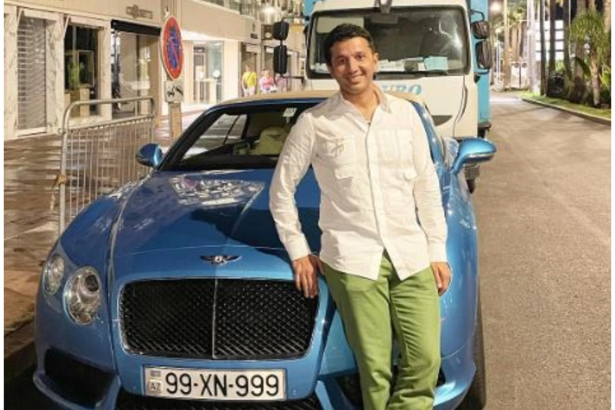 Əməkdar artist Bentleysi ilə Fransaya getdi - FOTO