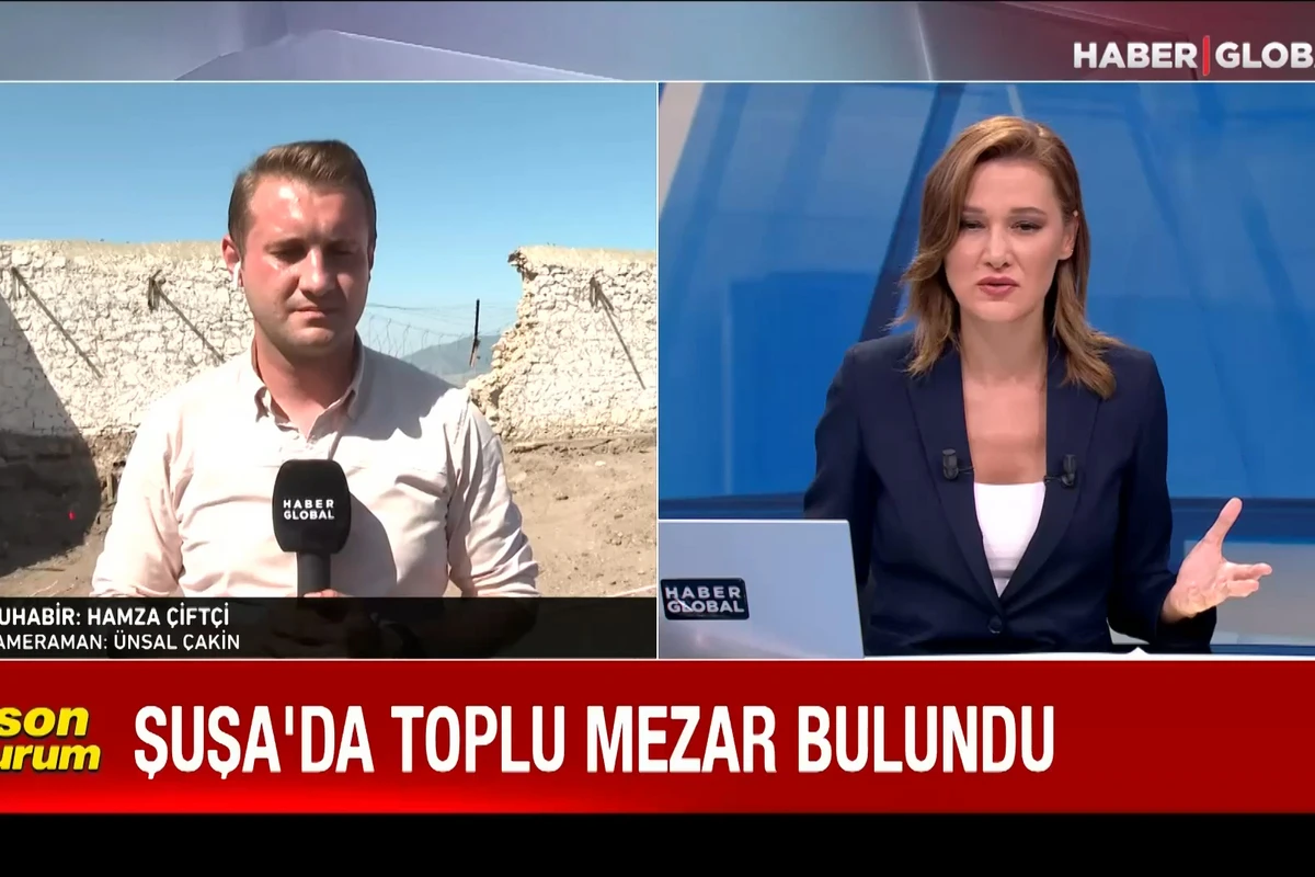 “Haber Global” Şuşada aşkar edilən yeni kütləvi məzarlıqdan süjet hazırlayıb - VİDEO