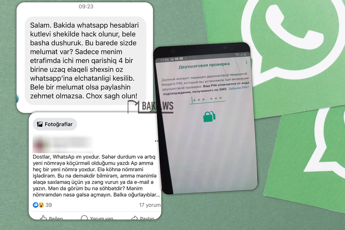 Azərbaycanda “WhatsApp” hesabları kütləvi şəkildə oğurlanır - Profilinizi bu yolla qoruyun - TÖVSİYYƏ/FOTO
