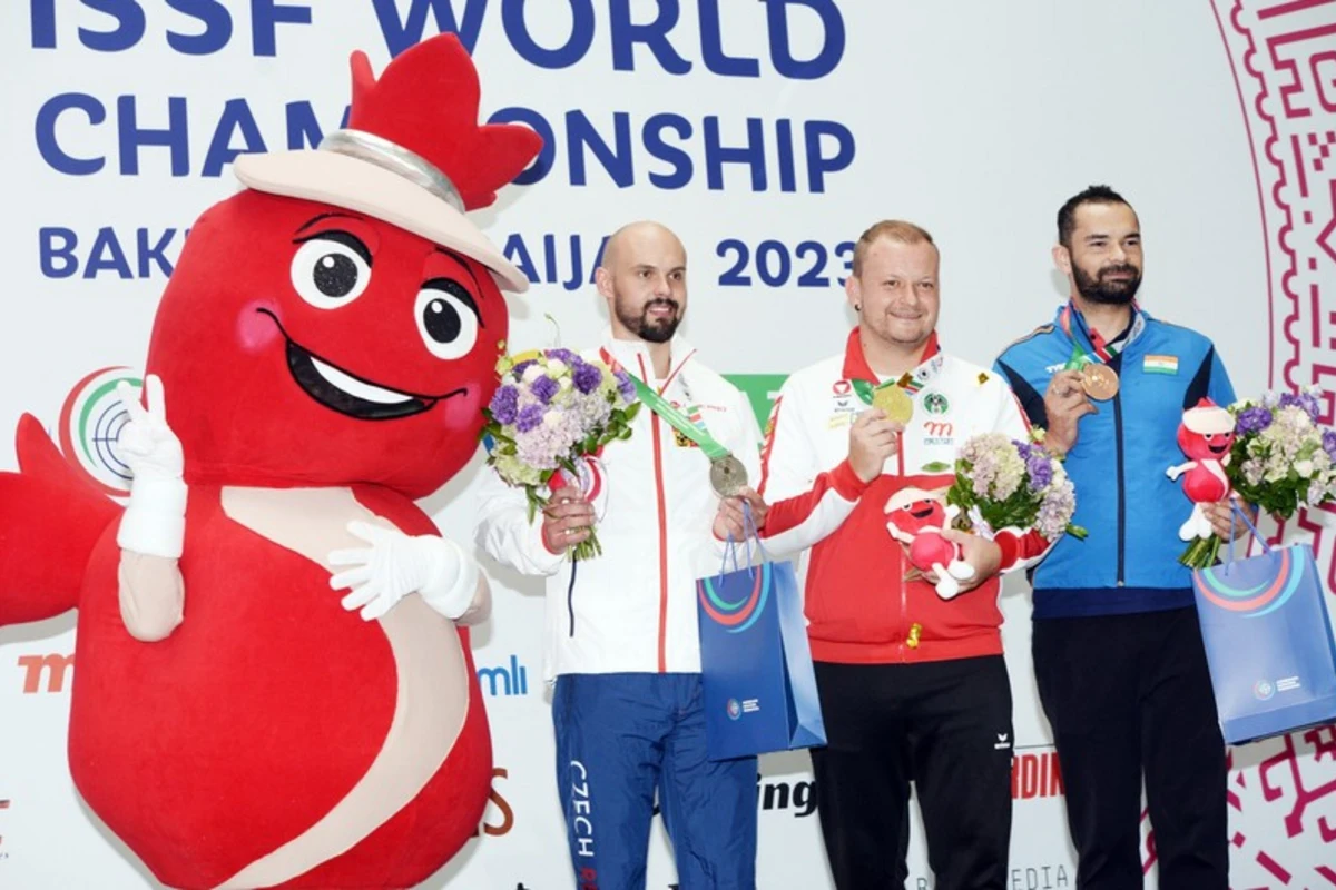 Bakıda keçirilən dünya çempionatında Avstriya atıcısı qızıl medal qazanıb - FOTO