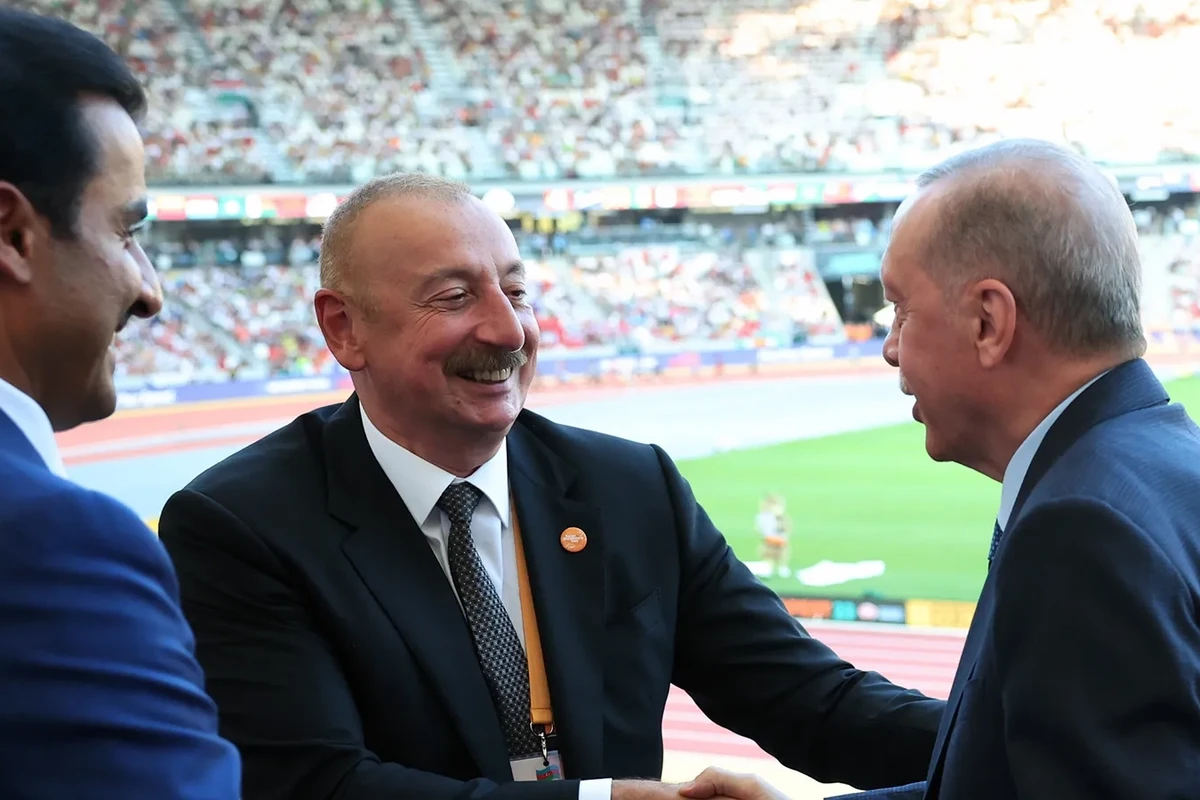 İlham Əliyev və Rəcəb Tayyib Ərdoğan dünya çempionatının finalını izləyərkən söhbət ediblər