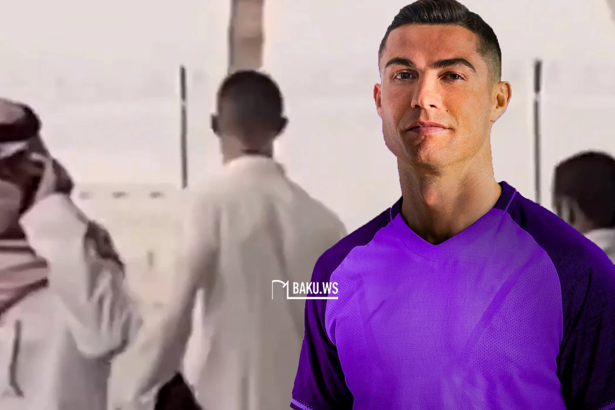 Ronaldo stili ilə diqqət çəkdi: Səudiyyə Ərəbistanına uyğunlaşır - VİDEO