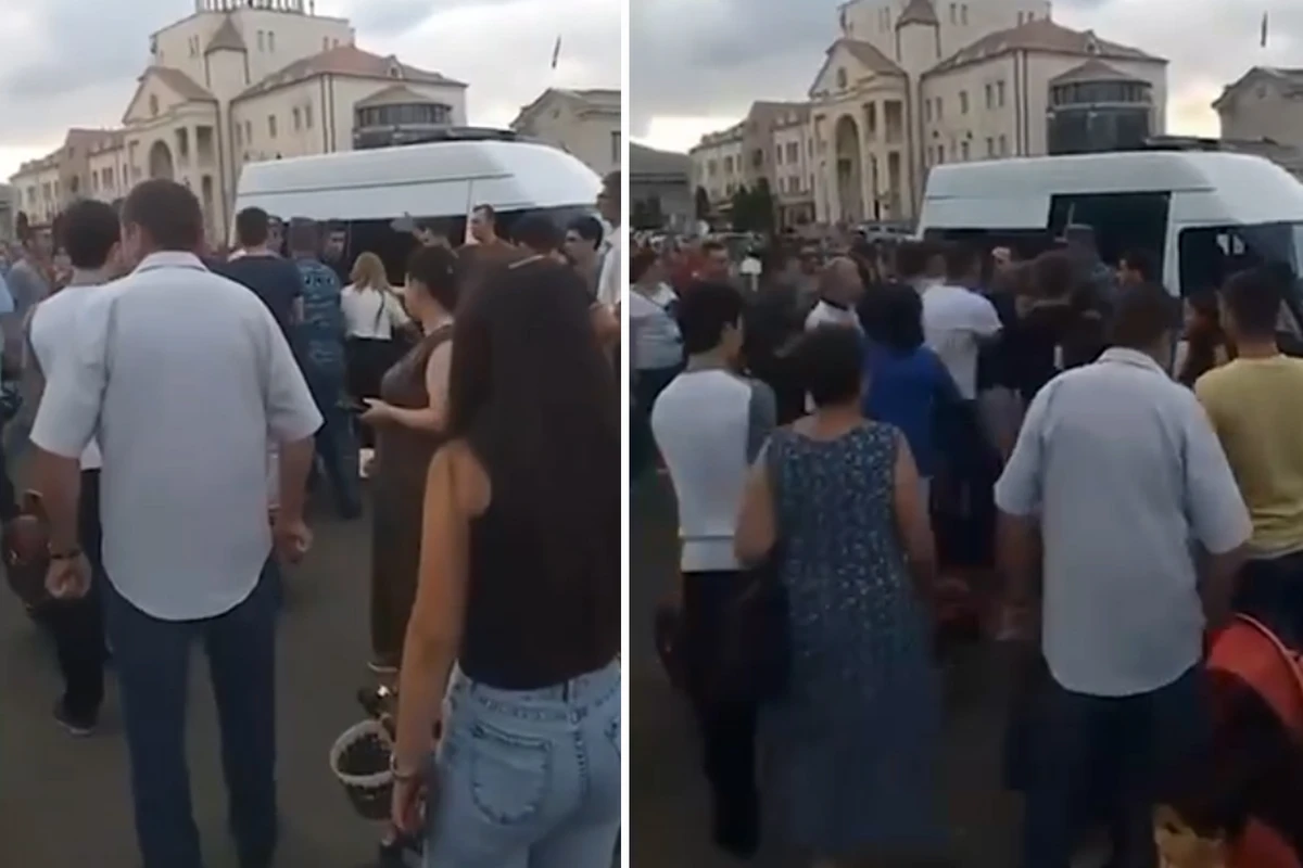 Xankəndidə qarışıqlıq düşdü - FOTO/VİDEO