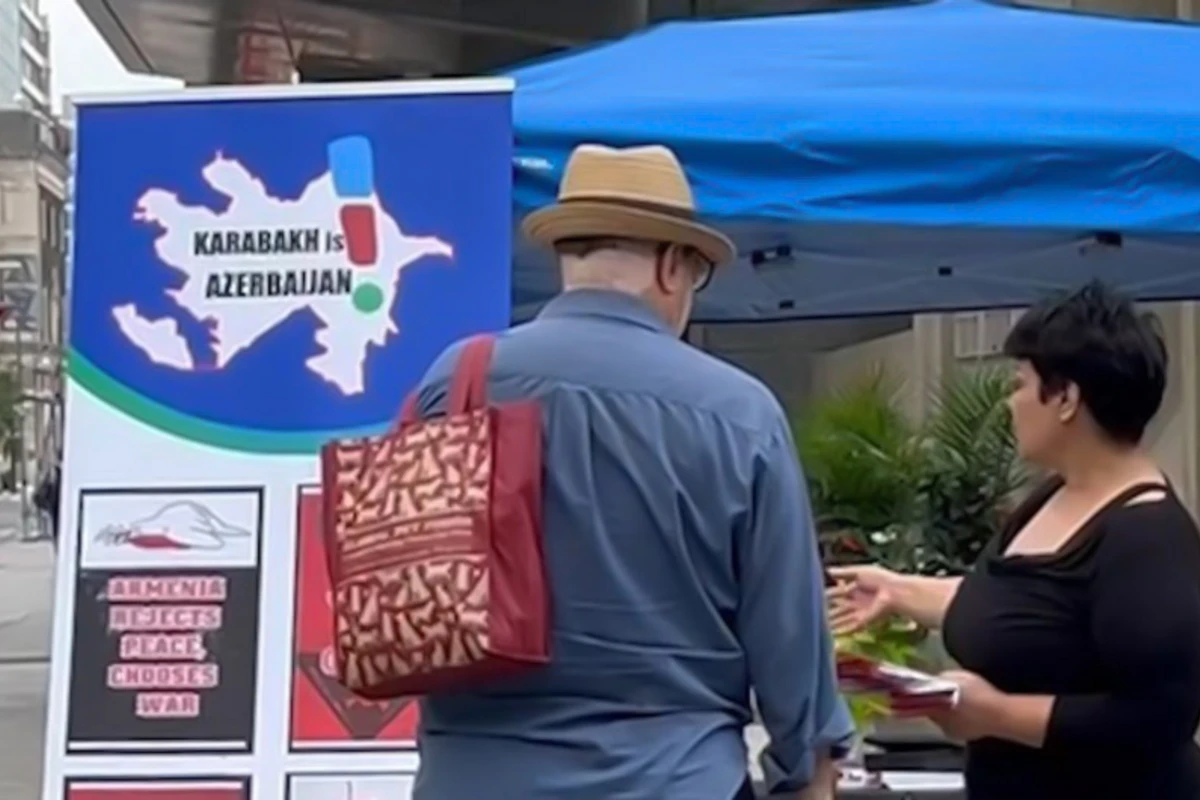 Azərbaycan icması Torontoda Ermənistanın təxribatlarına qarşı aksiya keçirib - FOTO