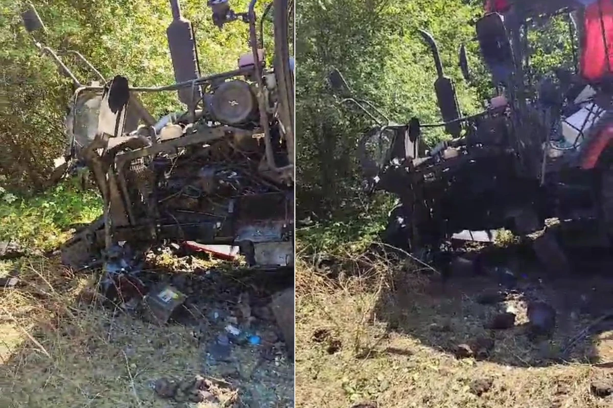 Xocalıda traktor minaya düşüb, xəsarət alan var - YENİLƏNİB - FOTO