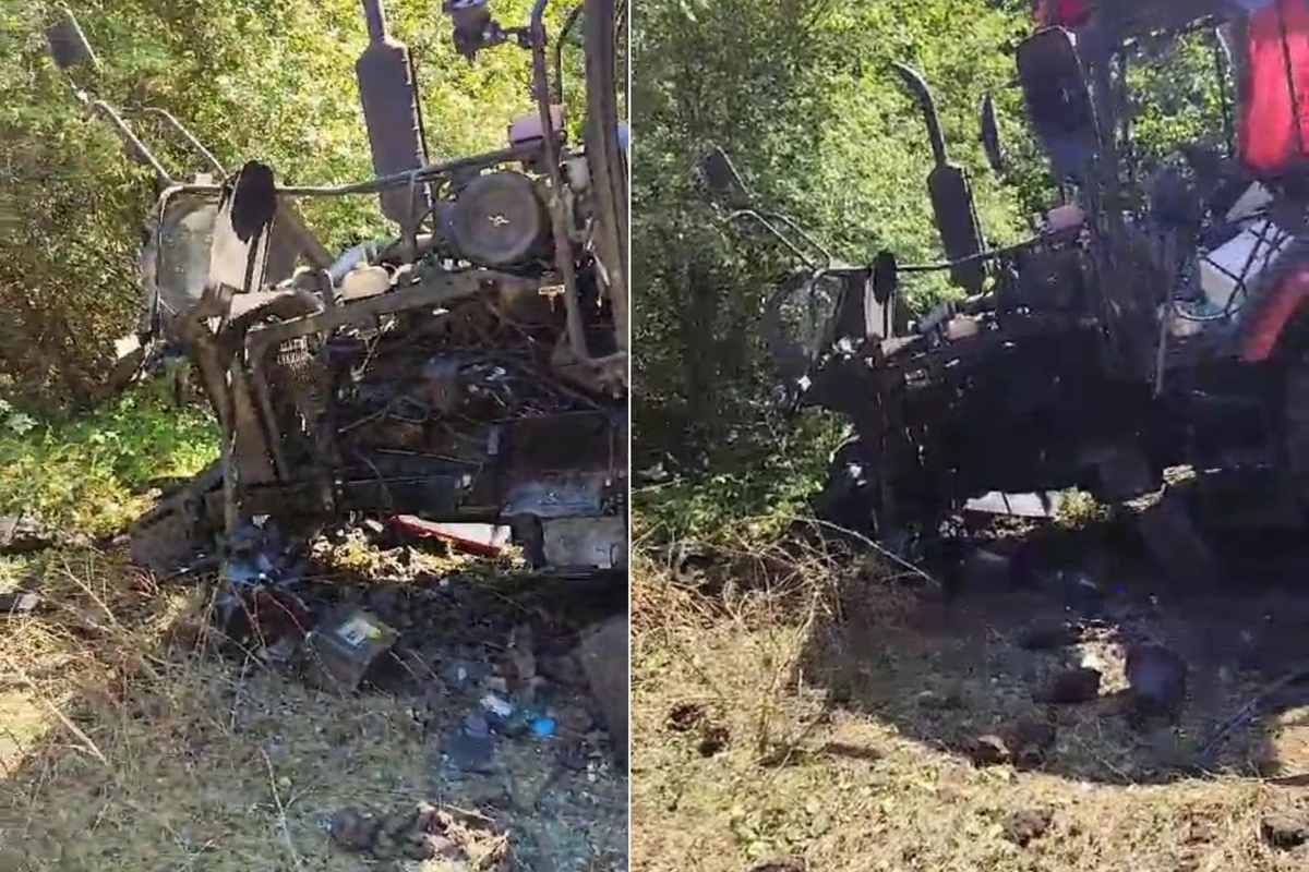 В Ходжалинском районе на мине подорвался трактор, есть пострадавший - ОБНОВЛЕНО + ФОТО