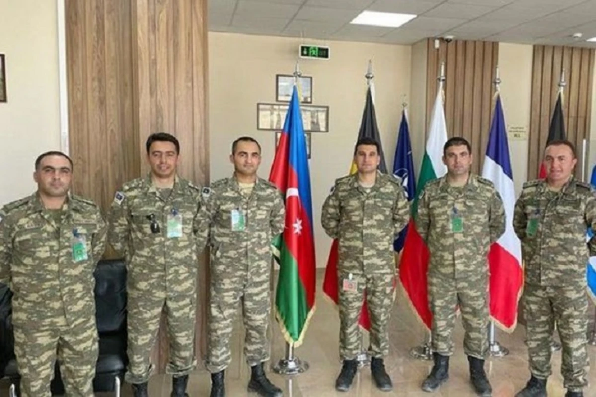 Военнослужащие азербайджанской армии принимают участие в международных учениях - ФОТО