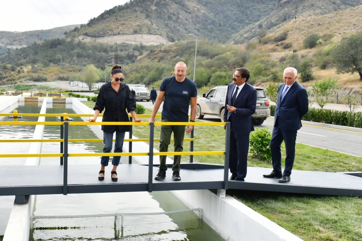 Laçın rayonunda “Həkəri Balıq Təsərrüfatı”nın açılışı olub - FOTO