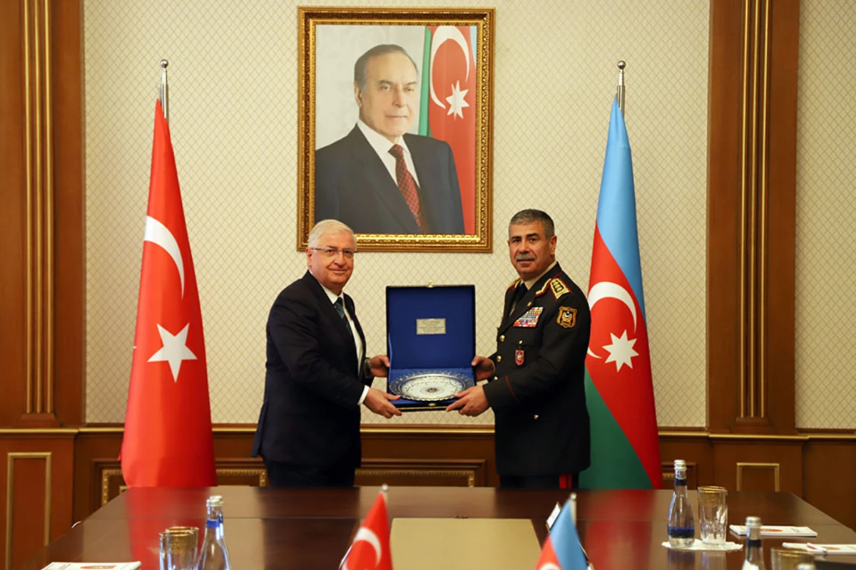 Zakir Həsənov Türkiyənin milli müdafiə naziri ilə görüşüb - FOTO/VİDEO