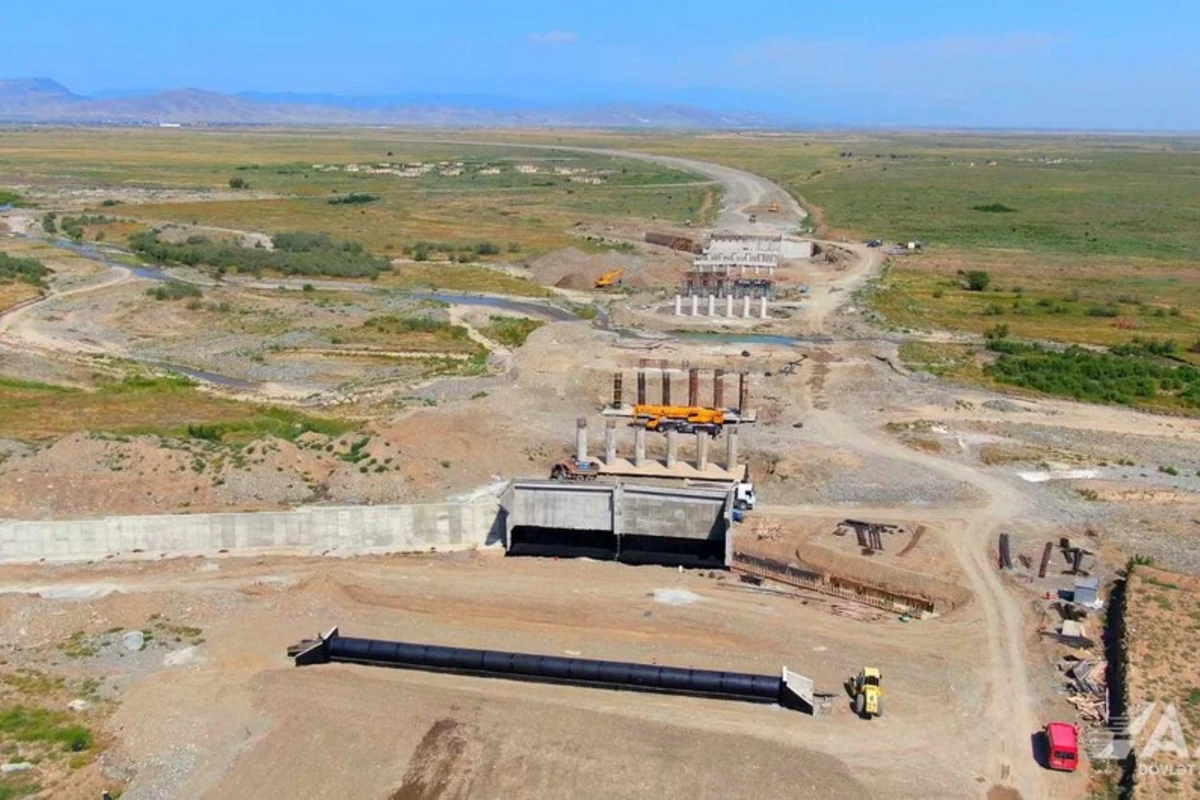 Ağdam-Füzuli avtomobil yolunun inşası sürətlə davam edir - FOTO/VİDEO