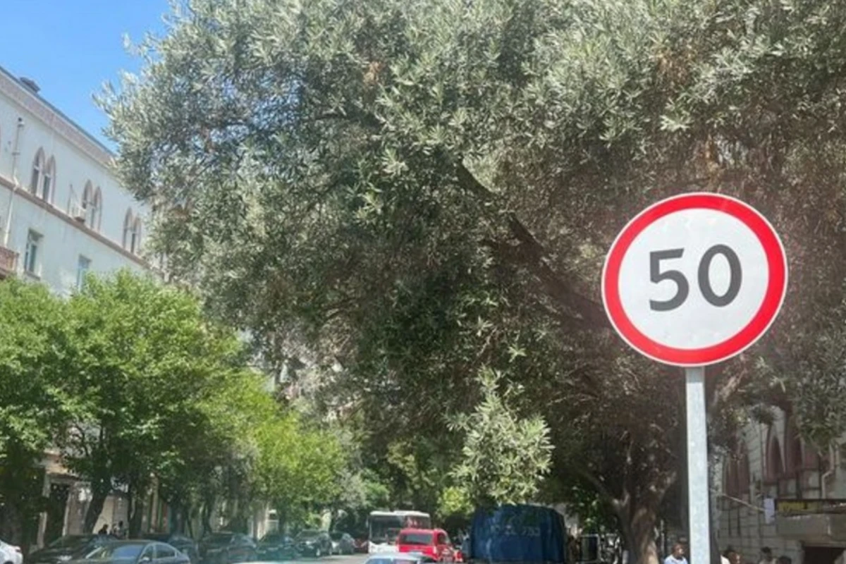Bakının daha bir mərkəzi küçəsində sürət həddi endirildi