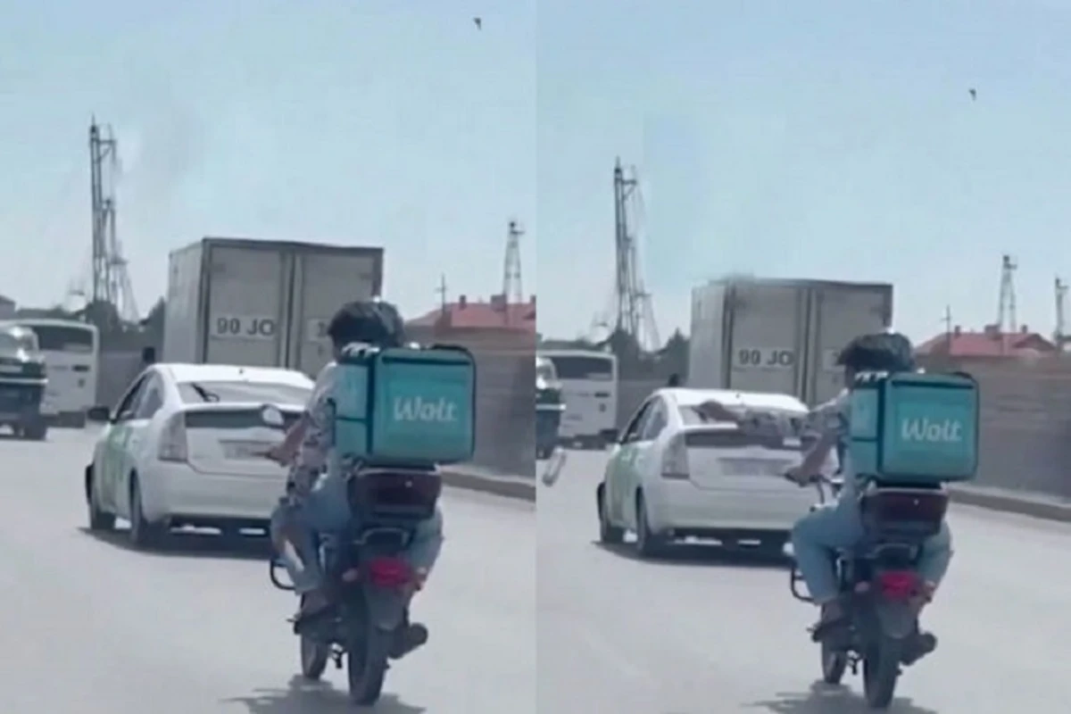Yola tullantı atan kuryeri hansı cəza gözləyir? - AÇIQLAMA + FOTO/VİDEO