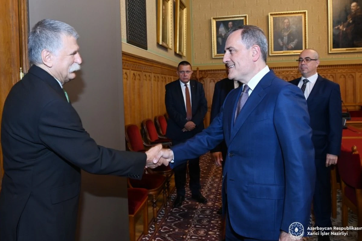 Ceyhun Bayramov Macarıstan Milli Assambleyasının sədri ilə görüşüb - FOTO