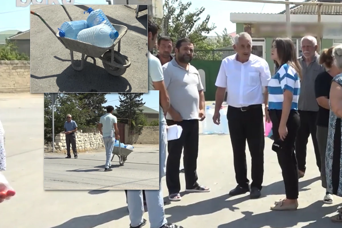 Binə sakinləri “Azərsu”ya etiraz etdilər: Su çəkilişinə əlavə pul istəyirlər - VİDEO