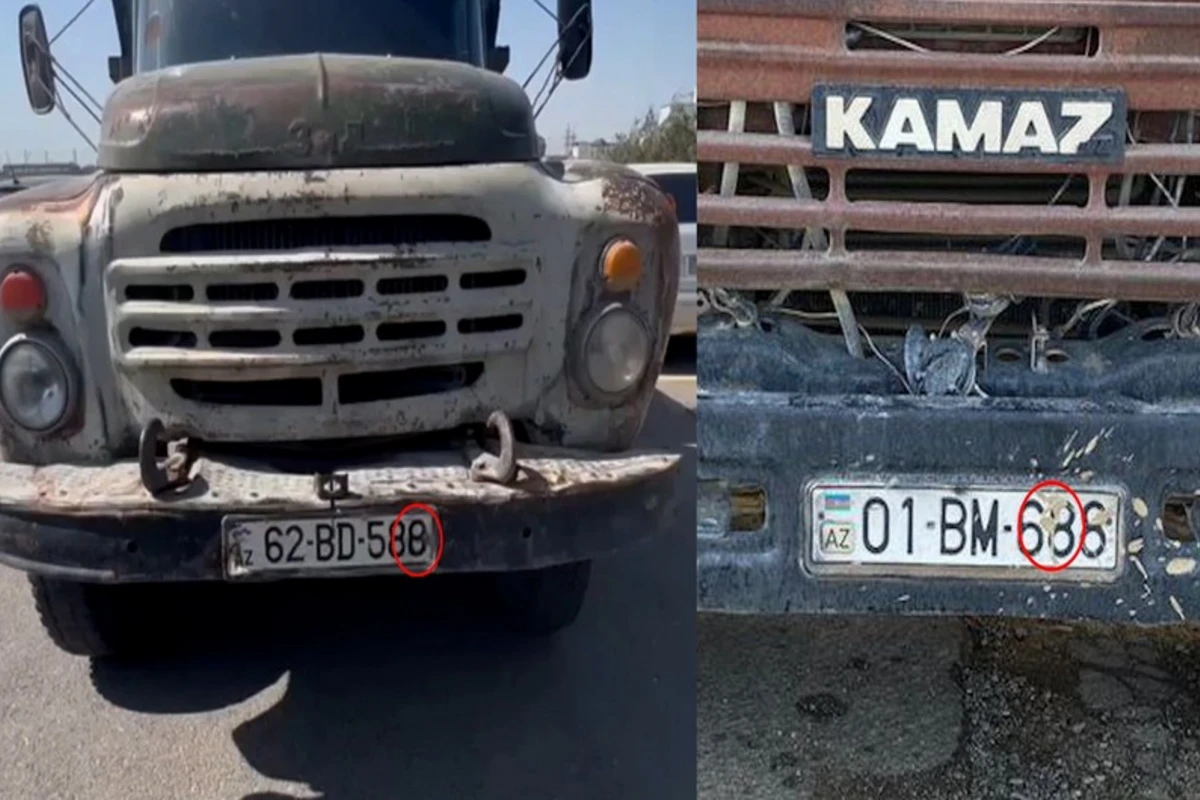 Выявлены водители, вносившие изменения в госномера грузовиков - ВИДЕО