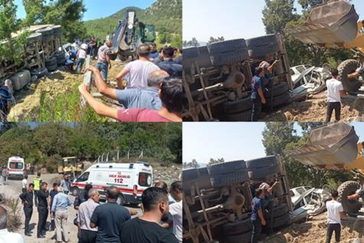 Yük maşını cənazə namazı qılan insanlara çırpıldı: Ölən və yaralananlar var - FOTO