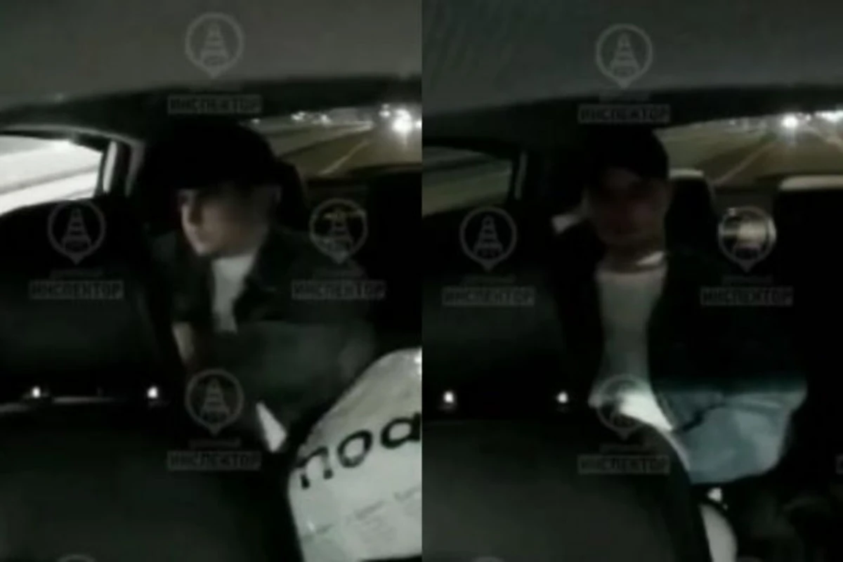 Sərnişin özünün saatda yüzlə hərəkət edən taksidən bayıra atdı - ANBAAN VİDEO
