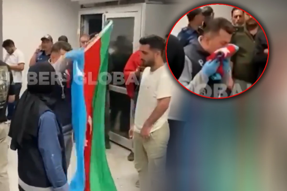 Azərbaycan bayrağını öpən türk polis mükafatlandırıldı - FOTO/VİDEO