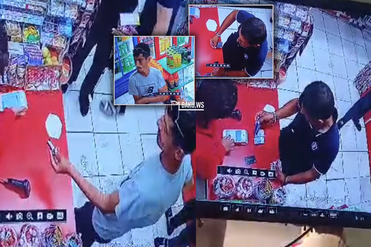 Uşaq arabasından pul oğurlayan şəxslər marketdə kameraya düşdü - ANBAAN VİDEO