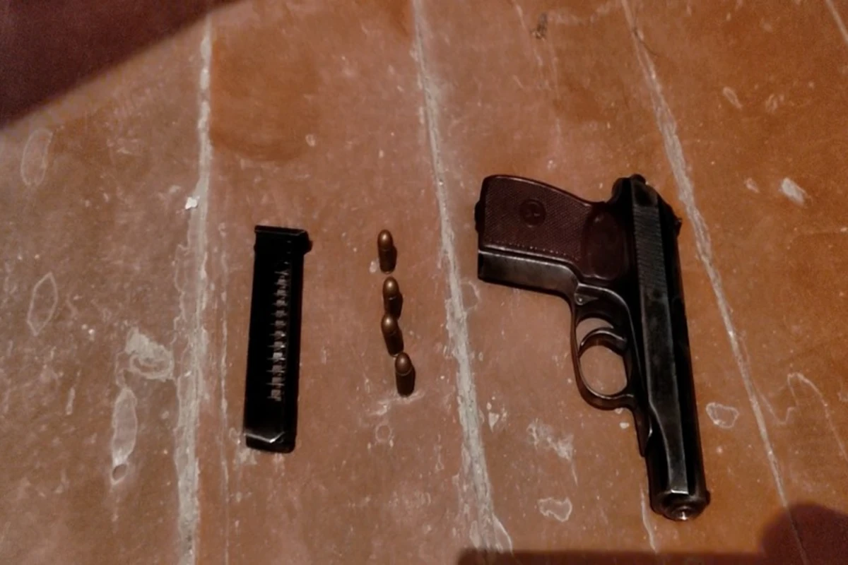 Maştağa sakinindən Makarov markalı tapança aşkarlanıb - FOTO/VİDEO