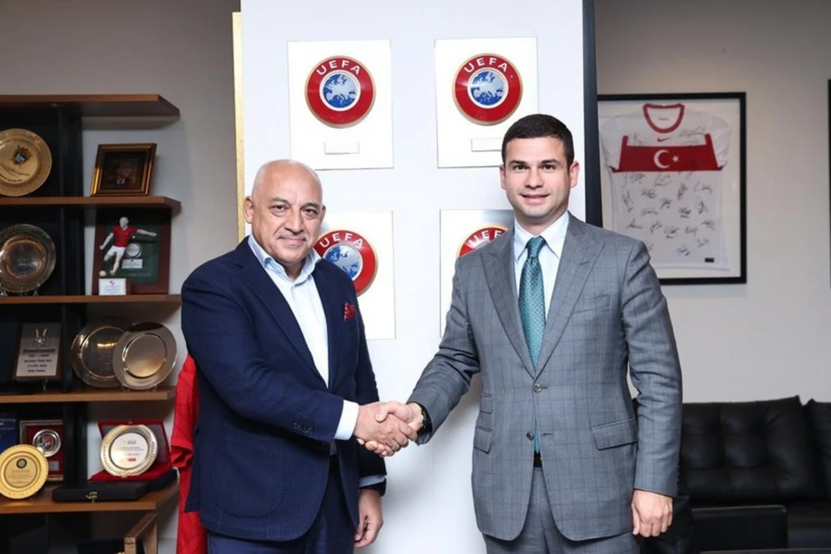 Orxan Məmmədov Türkiyə Futbol Federasiyasının prezidenti ilə görüşüb - FOTO