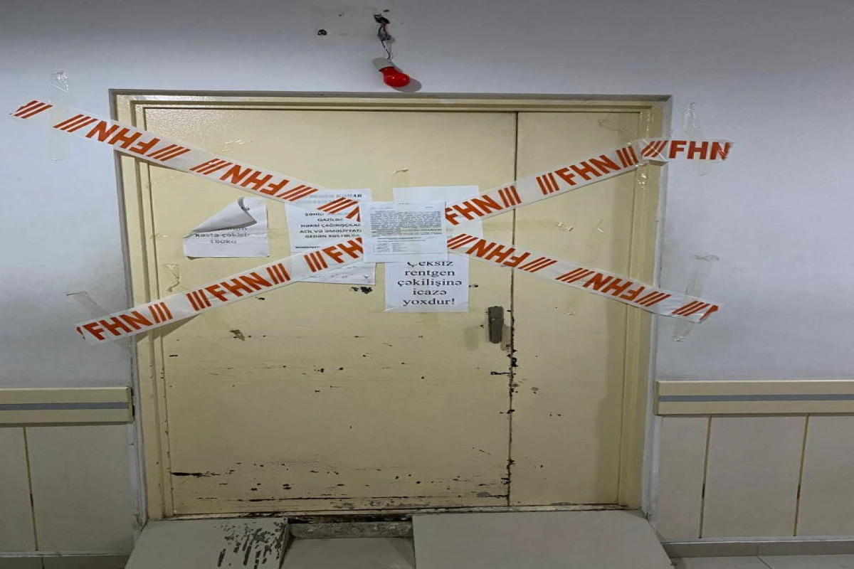 Respublika Klinik Xəstəxanasında rentgen kabinetlərinin fəaliyyəti dayandırılıb - FOTO/VİDEO
