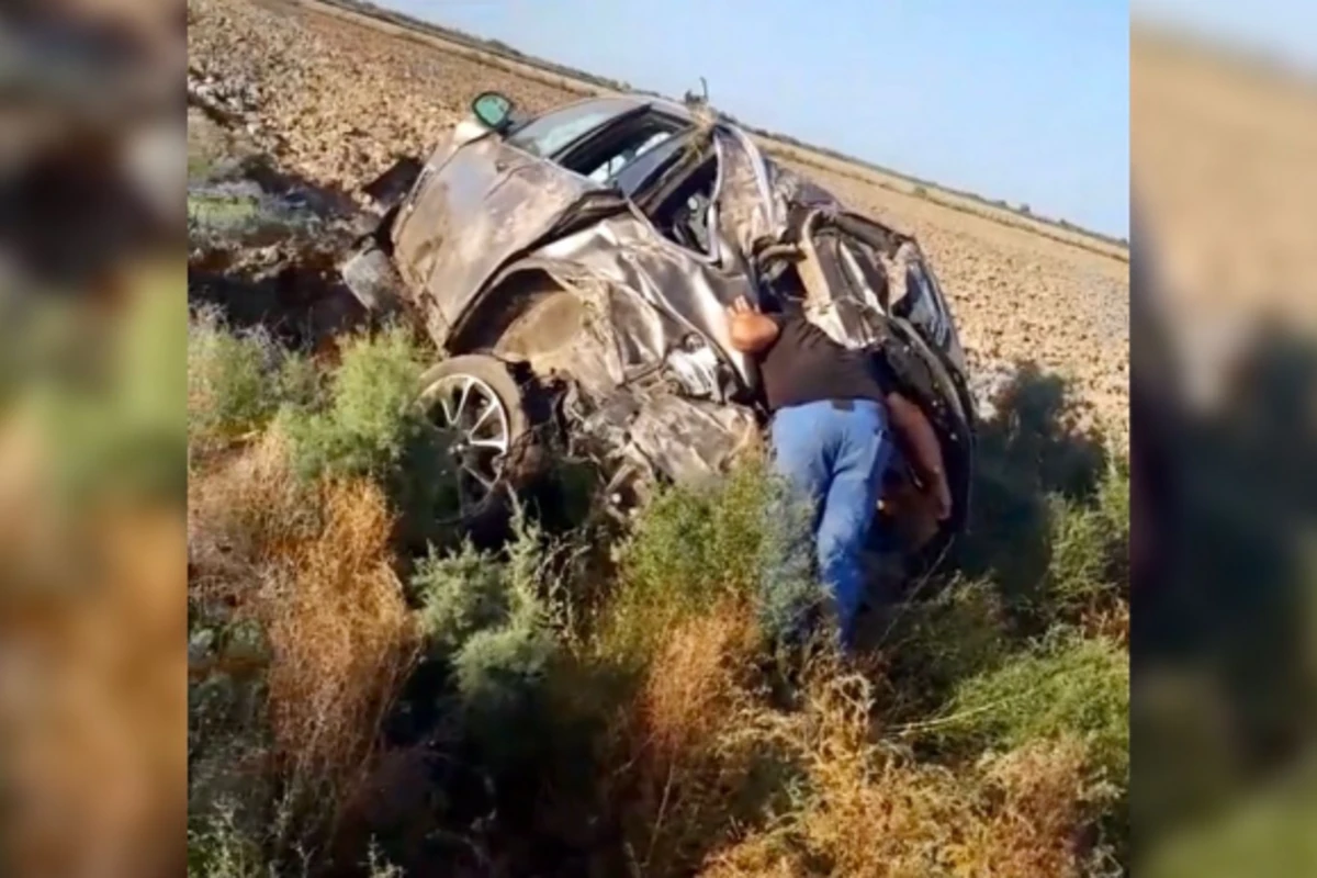 Masallıda “BMW” xəndəyə düşdü, yas yerindən qayıdan sürücü hadisə yerində öldü - VİDEO