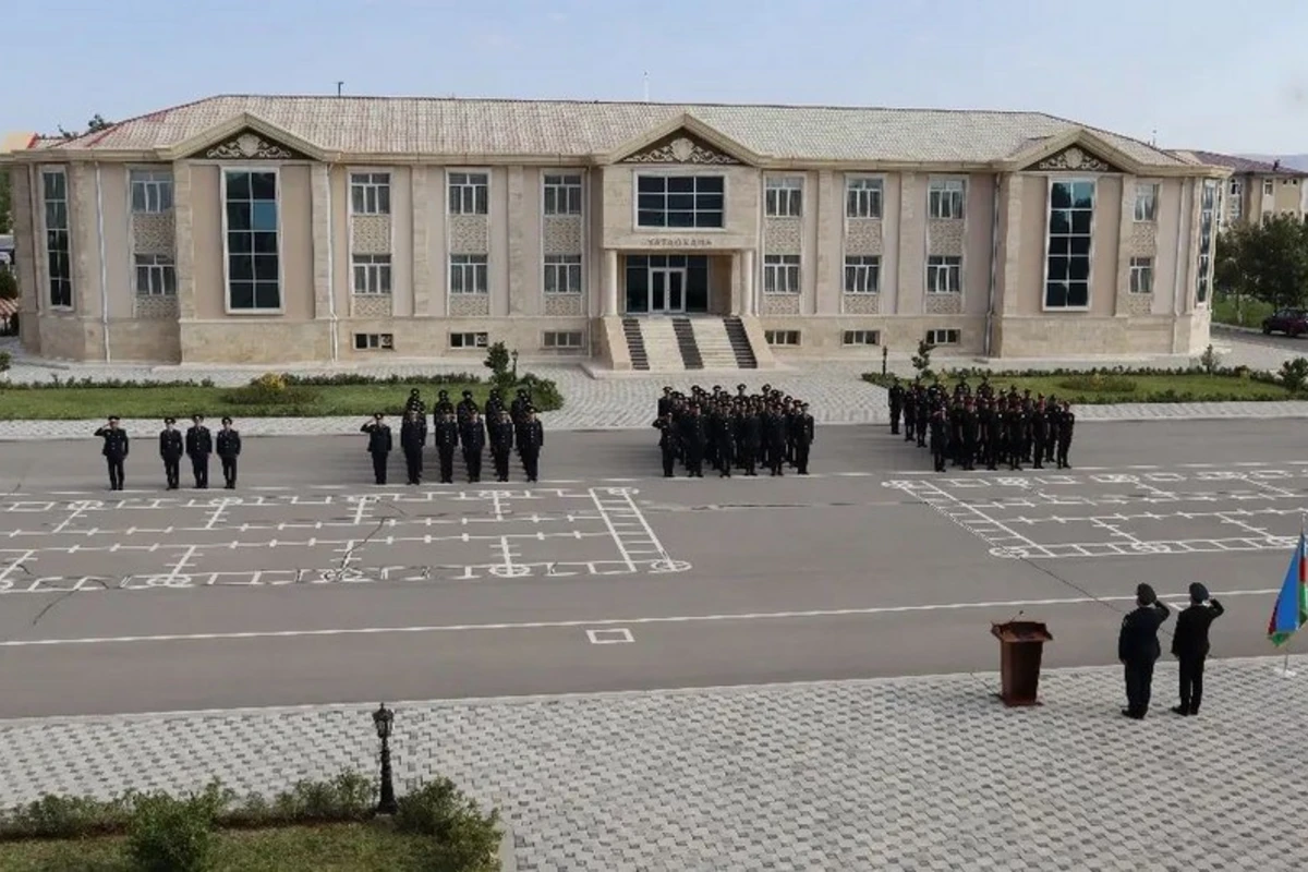 Naxçıvan Orta İxtisas Polis məktəbinə qəbul edilən kursantların andiçmə mərasimi keçirilib