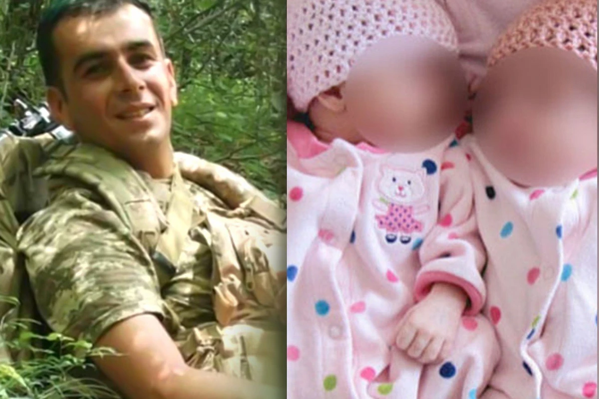 У погибшего неделю назад азербайджанского военнослужащего родились дочери-близнецы