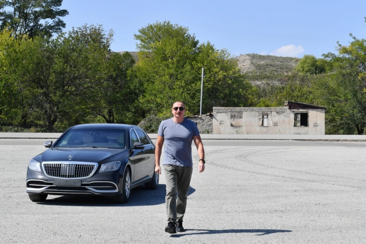 Prezident Zəngilanın Alıbəyli kəndinin təməlini qoyub - YENİLƏNİB - FOTO